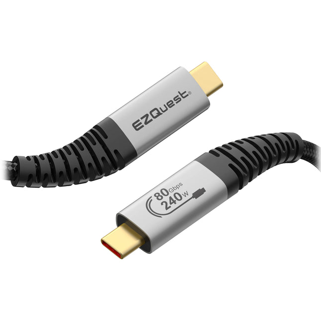 EZQuest DuraGuard Cable USB4 V2 3.9 Pies 80 Gb/s 240W USB-C