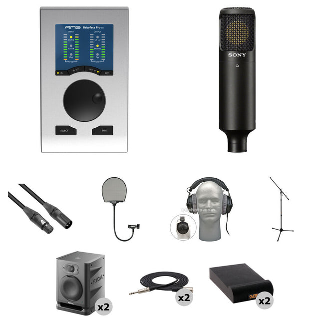 RME Babyface Pro FS Interfaz de Audio MIDI USB 24 Canales 24-Bit 192 kHz Streaming en Casa Kit Completo