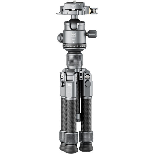 Sirui 3TX+3T5 trípode de mesa de fibra de carbono 22 lb carga 6 a 11.2 pulgadas altura