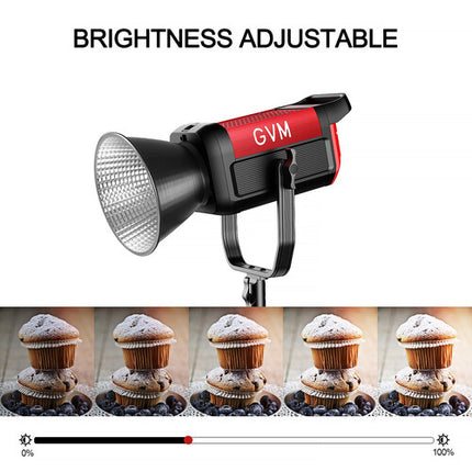 GVM Pro SD300B LED Monolight Bi-Color 300W 2700-6800K 51100 Lux con Reflector y Bolsa
