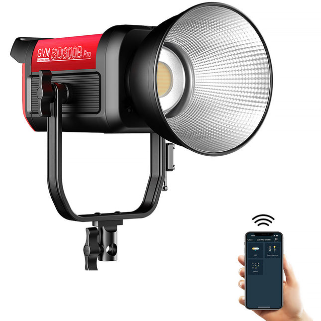 GVM Pro SD300B LED Monolight Bi-Color 300W 2700-6800K 51100 Lux con Reflector y Bolsa
