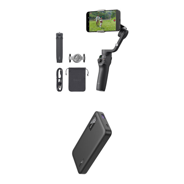 DJI Osmo Mobile 6 Estabilizador para Smartphone Batería 10000mAh Kit Cable 6 en 1