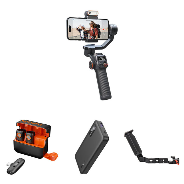 Hohem iSteady M6 Estabilizador Smartphone Kit con Luz LED y Power Bank 10000mAh