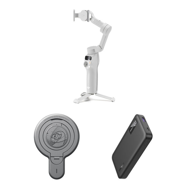 DJI Osmo Mobile 7 Estabilizador para Smartphone con Batería 10000 mAh y Montura Magnética
