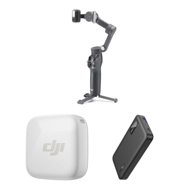 DJI Osmo Mobile 7P Estabilizador para Smartphone con Luz Relleno y Power Bank 10000 mAh