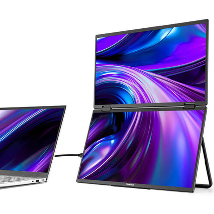 Luxor SideTrak Solo Book Monitor Doble 15.6" Full HD 1920x1080 2 ms Respuesta