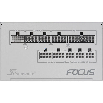 SeaSonic Electronics FOCUS GX ATX 3.1 Fuente Modular 750W 80 PLUS Gold Blanca 135mm Ventilador