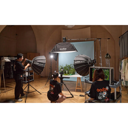 Godox Litemons LE300Bi Luz LED Monolight Bicolor 2800-6500K 58900 Lux Reflector y Cable AC