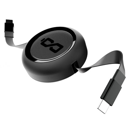 ChargeWorx Cable USB-C Retráctil 3 Pies 100W Power Delivery