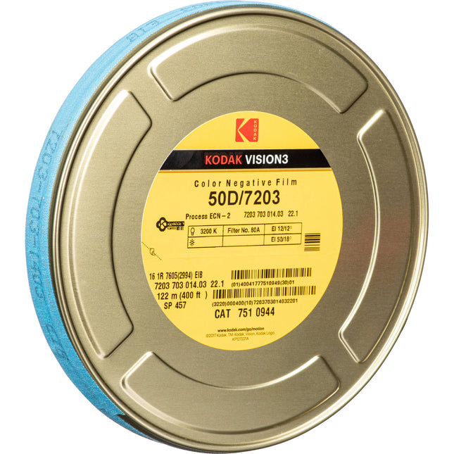 Kodak VISION3 50D Película Negativa Color 16mm 400' Single Perf