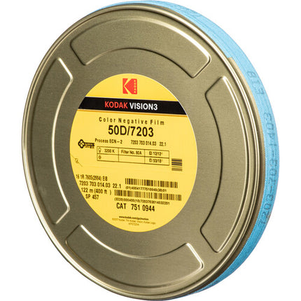 Kodak VISION3 50D Película Negativa Color 16mm 400' Single Perf