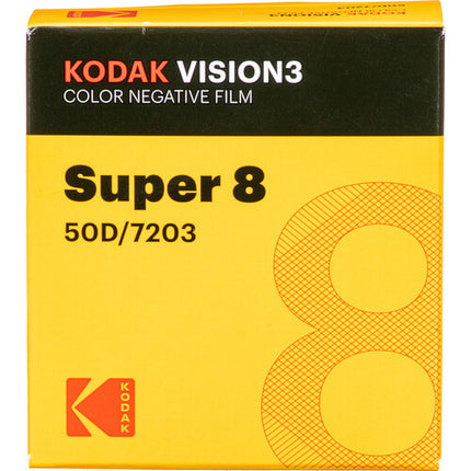 Kodak VISION3 50D Película Color Negativo Super 8 50' Roll Film