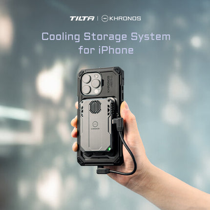 Tilta Khronos Sistema de Refrigeración y Almacenamiento para iPhone 15 y 16 Pro con Transferencia M.2 SSD 10 Gb/s