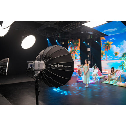 Godox Litemons LE200Bi Luz LED Bicolor 2800-6500K 57700 Lux Reflector incluida