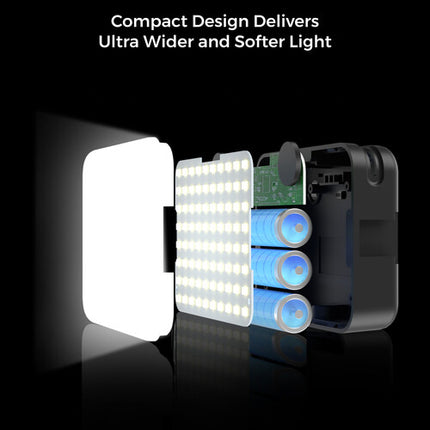 NearStream SL10B Panel de Luz LED Bicolor 2700-6500K CRI 95 batería recargable USB-C