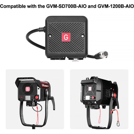 GVM CCB-XLR5 Caja de Conexión CRMX DMX con Control 5-Pin XLR