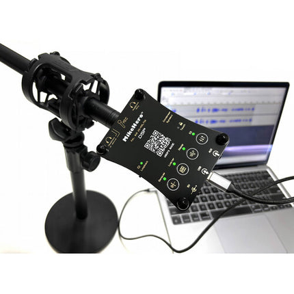 AUDIOSIGMA MikeHero DSP Interfaz de Audio Portátil para Voz con Phantom Power y Monitor Dual