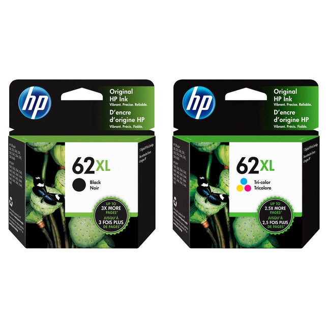 Cartucho de tinta HP 62XL para impresoras todo en uno 4 colores alto rendimiento