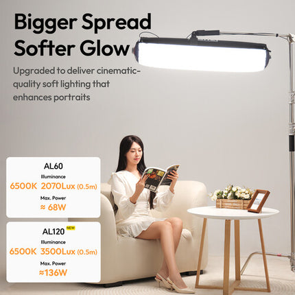 Ulanzi AL120 Luz LED Inflable Bicolor 120W 875 Lux Control Remoto