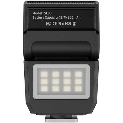 Ulanzi SL03 Spark Lite Flash de Cámara Negro Batería 300mAh 90° Ajustable