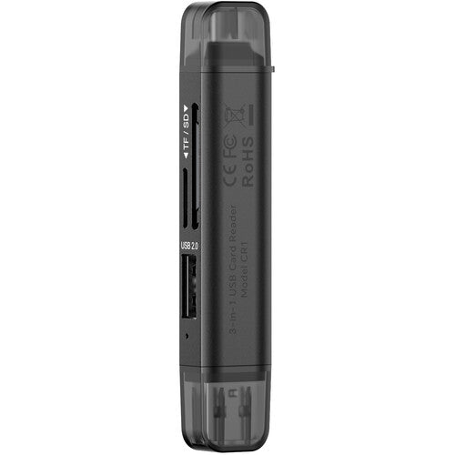 Ulanzi CR1 Lector de Tarjetas 3 en 1 USB-C USB-A 170 MB/s