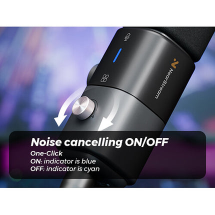 NearStream AM25X Micrófono Condensador XLR USB con Cancelación de Ruido y Soporte de Escritorio