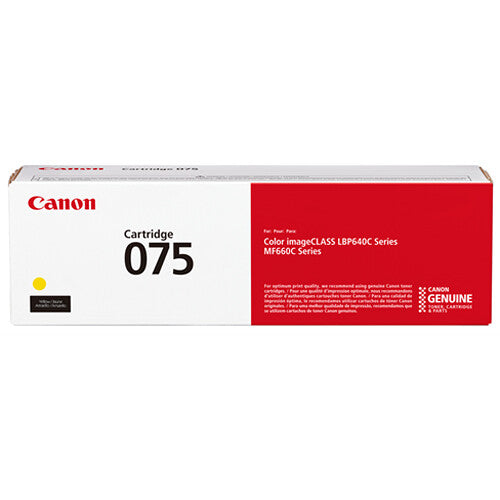 Canon 075 Cartucho de Tóner Amarillo para imageCLASS 1300 páginas