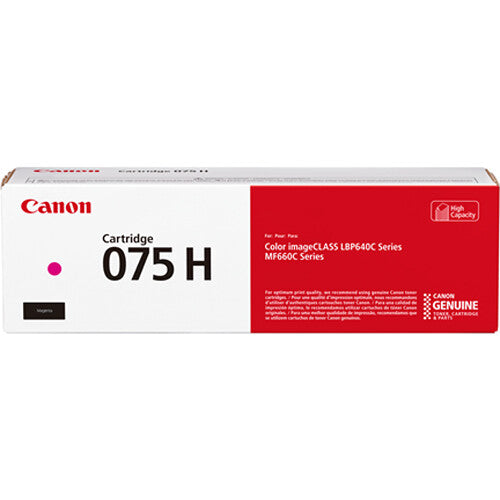 Canon 075 Magenta Cartucho de Tóner Alta Capacidad 2500 Páginas para imageCLASS 660 y LBP640