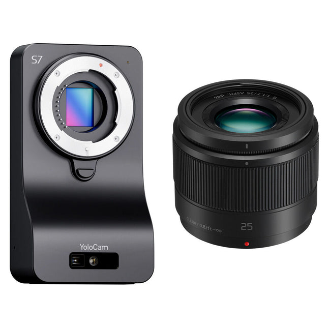 YoloLiv YoloCam S7 Cámara de Streaming UHD 4K60 Kit con Lente Lumix G 25mm
