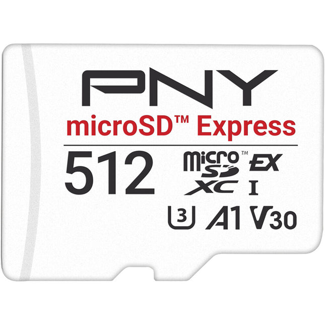 PNY 512GB microSD Express Tarjeta de Memoria UHS-I U3 890MB/s Lectura