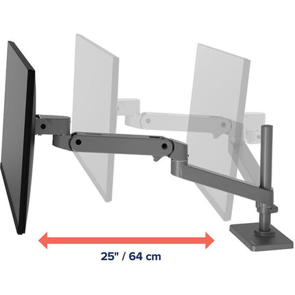 Ergotron LX Pro Soporte de Escritorio con Poste Alto 34" 22 lb