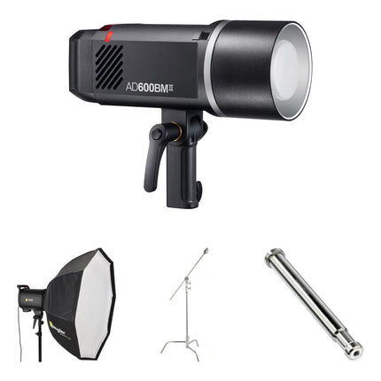 Godox AD600BM II Flash Manual 600Ws Kit Exterior Softbox 36" C-Stand 40"