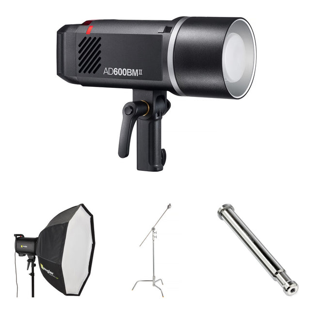 Godox AD600BM II Flash Manual 600Ws Kit Exterior Softbox 36" C-Stand 40"