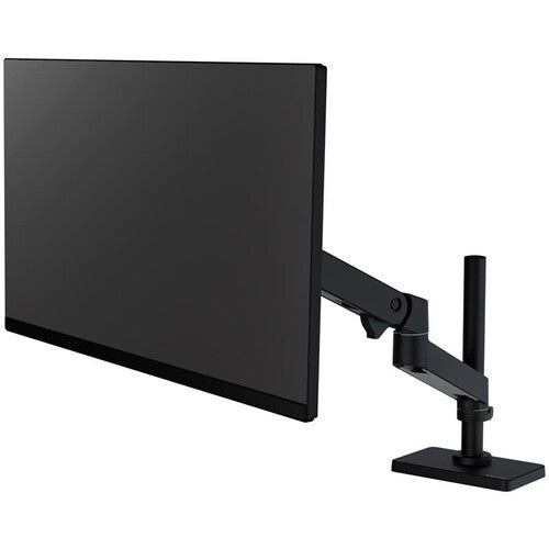 Ergotron LX Pro Brazo de Escritorio con Poste Alto Soporta Pantallas de 34" y 22 lb Mat Negro
