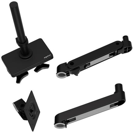 Ergotron LX Pro Brazo de Escritorio con Poste Alto Soporta Pantallas de 34" y 22 lb Mat Negro