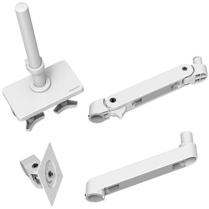 Ergotron LX Pro Brazo para Escritorio con Poste Alto Soporta Pantallas hasta 34" 22 lb Blanco