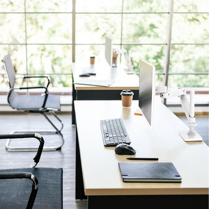 Ergotron LX Pro Brazo para Escritorio con Poste Alto Soporta Pantallas hasta 34" 22 lb Blanco