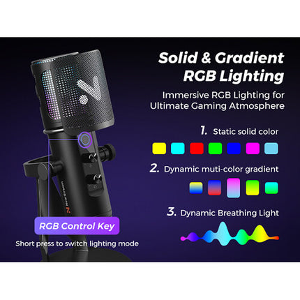 NearStream AM35U Micrófono Condensador USB Cardioide con Filtro Pop y Soporte Escritorio