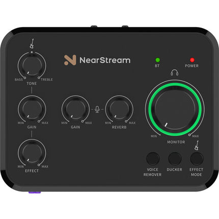NearStream Nearity AMIX20B Interfaz de Audio USB-C con Phantom 48V y Monitor Directo