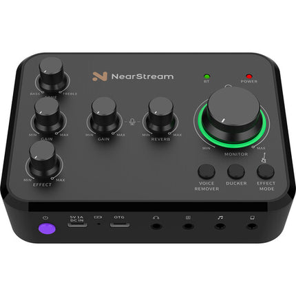 NearStream Nearity AMIX20B Interfaz de Audio USB-C con Phantom 48V y Monitor Directo