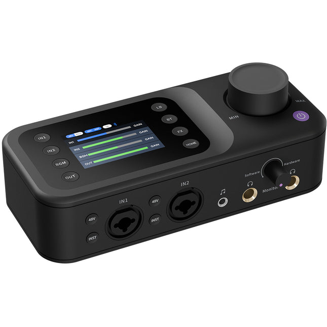 NearStream AMIX40U Interfaz de Audio USB-C Bluetooth 2 Preamplificadores 48V Phantom