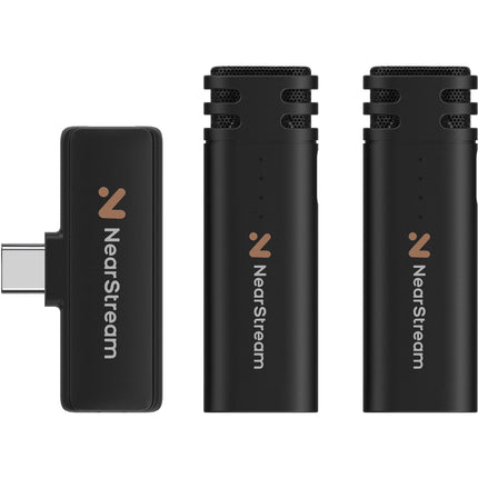 NearStream AWM10T Micrófono Lavalier Inalámbrico 2 Personas 32.8ft USB-C