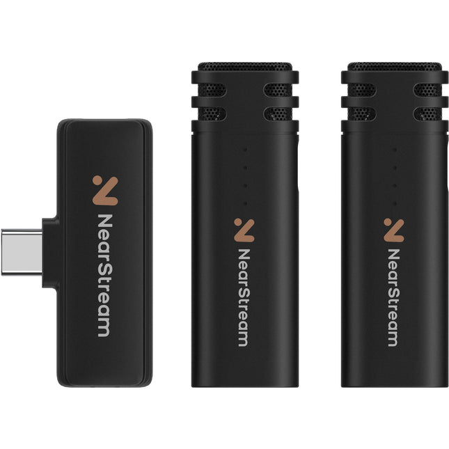 NearStream AWM10T Micrófono Lavalier Inalámbrico 2 Personas 32.8ft USB-C