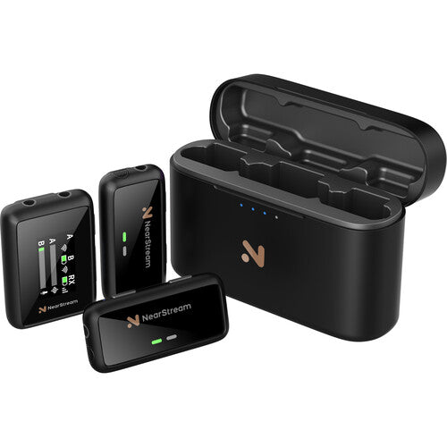 NearStream AWM20T sistema de micrófono inalámbrico para 2 personas rango 200 m batería 20 h
