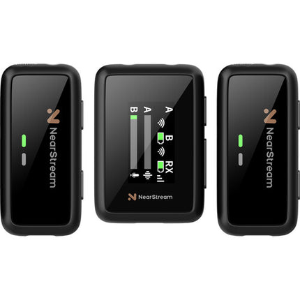 NearStream AWM20T sistema de micrófono inalámbrico para 2 personas rango 200 m batería 20 h