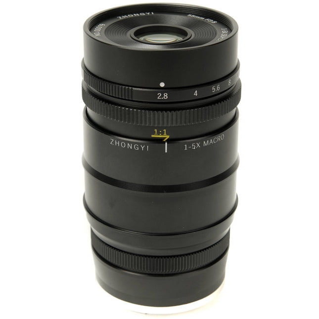 Mitakon Zhongyi 55mm f/2.8 Macro para Hasselblad X 1-5x con luz LED y collar trípode