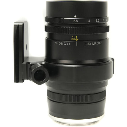 Mitakon Zhongyi 55mm f/2.8 Macro Sony E Lente 1-5x con Luz LED y Collar Trípode
