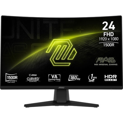 MSI MAG 242C Monitor Curvo Gaming 23.6" Full HD 180 Hz 1 ms HDR