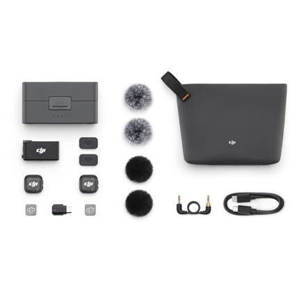 DJI Mic 3 sistema inalámbrico compacto para 2 personas micrófonos clip-on y receptor AMOLED