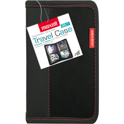 Maxell Estuche de Viaje para 96 CDs DVD con Manguito Protector y Asa